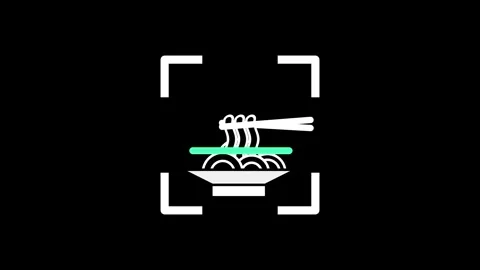 Noodle Bowl Scan Stock Footage 335609675