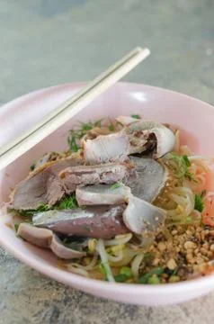 Noodle  with duck Stock-Fotos