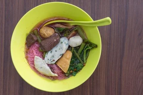 Noodle Fish Balls Stock Photos