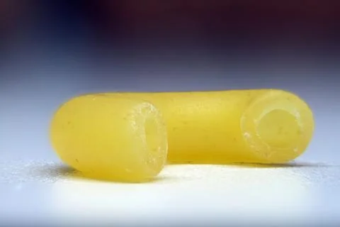 A noodle in the foreground Foto stock