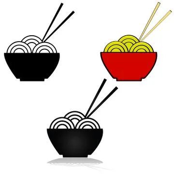 Noodle icon Stock Illustration