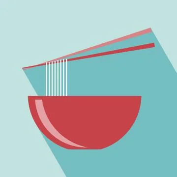 Noodle Icon Illustrazione stock