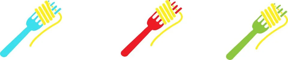 Noodle icon isolated on background Stock Illustration