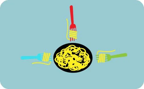 Noodle icon isolated on background Stock Illustration