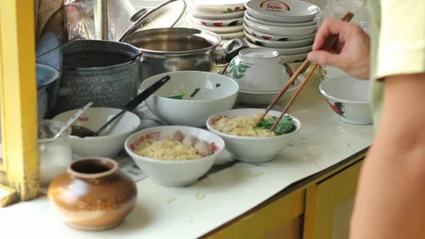 Noodle joint Stock Footage 116529524