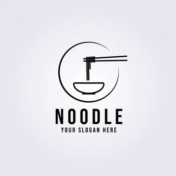Noodle logo vector illustration design Stock Illustration
