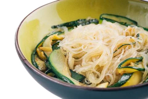 Noodle with mixed Vegetables. High quality photo. Stock Photos