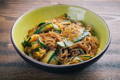 Noodle with Mixed Vegetables. High quality photo. Stock Photos