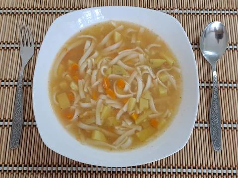 Noodle plate Stock Photos