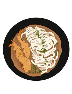 Noodle soup Stock Illustration