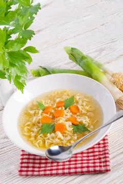 Noodle soup Stock Photos