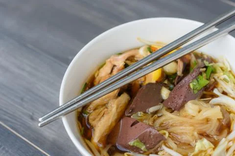 Noodle soup Stock Photos