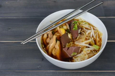 Noodle soup Stock Photos