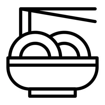 Noodle Vector Icon Design Illustration Stock Illustration