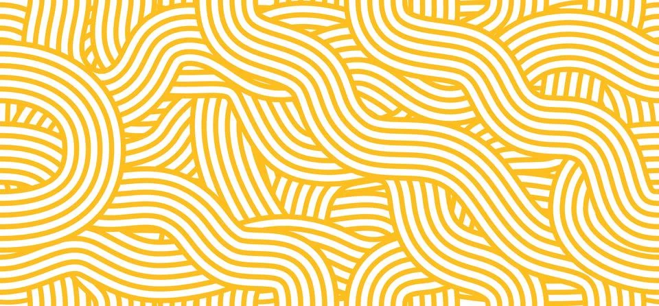 Noodles and pasta seamless pattern background Stockillustratie