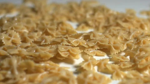 Noodles dropping in slow motion Stock Footage 24738173