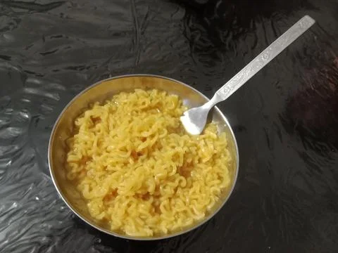 Noodles with Fork Stock Photos