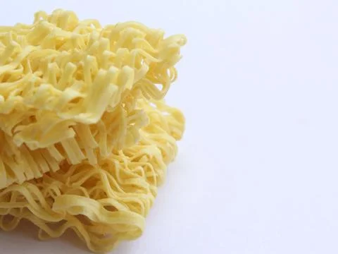 Noodles isolated on white Stock Photos