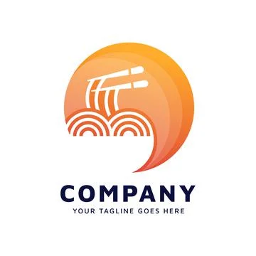 Noodles Logo Template Stock Illustration