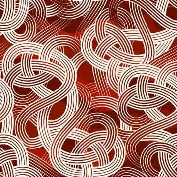 Noodles Pattern Stock Illustration
