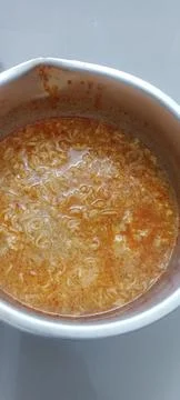 Noodles in a pot Stock Photos