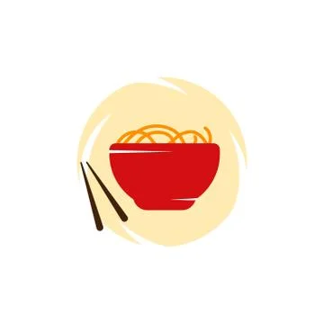 Noodles vector design template illustration Stock Illustration