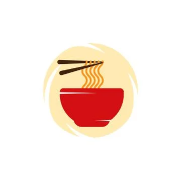Noodles vector design template illustration Stock Illustration