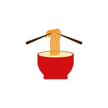 Noodles vector design template illustration Stock Illustration