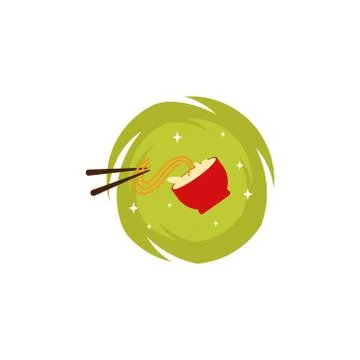 Noodles vector design template illustration Stock Illustration