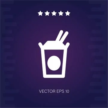 Noodles vector icon Stock Illustration