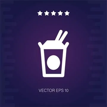 Noodles vector icon Stock Illustration