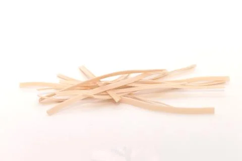 Noodles on a white background Foto stock