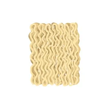 Noodles on white background. Vector flat illustration. 스톡 일러스트