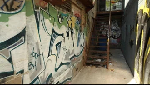 Nook in downtown Stock Footage 8686682