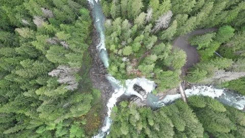 Nooksack Falls - Mt. Baker, Washington Stock Footage 291876156