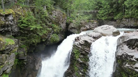 Nooksack Falls - Mt. Baker, Washington Stock Footage 291876202