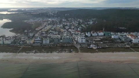 Noon at the beach in january Stock Footage 297397777
