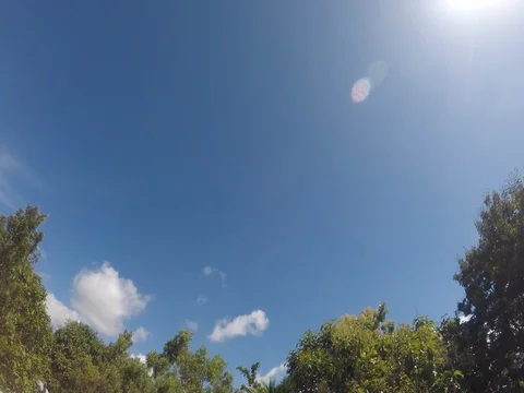 Noon Clouds Stock Footage 76221097