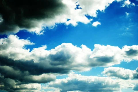 Noon Clouds NTSC (timelapse) Stock Footage 822299