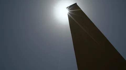 Noon day sun, eclipsed by Vrihat  Samrat Yantra. Video stock 107678361