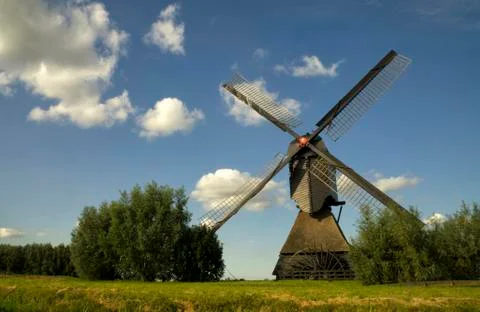 The Noordeveldse windmill Stock Photos