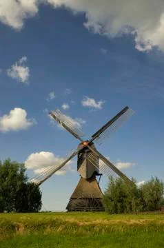 The Noordeveldse windmill Stock Photos