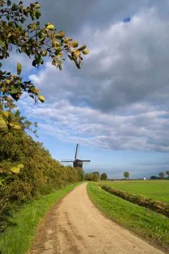The Noordeveldse windmill Stock Photos