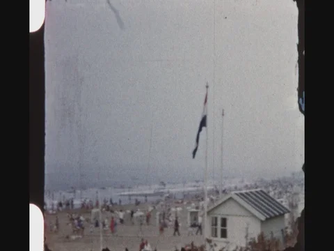 Noordwijk Beach Stock Footage 80604974