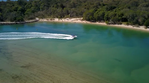 Noosa River Boat Stock Footage 114932121