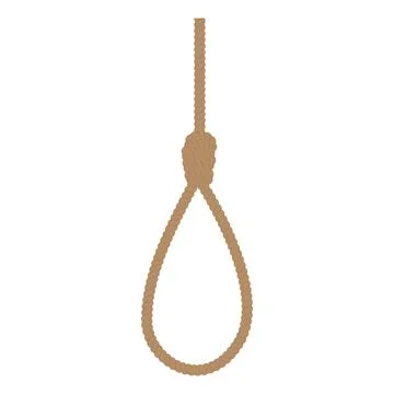 Noose cartoon icon Stock Illustration