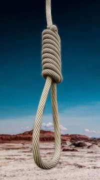 Noose in the desert Stock Illustration