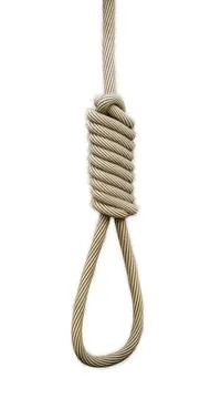 Noose isolated on white background Stock Illustration