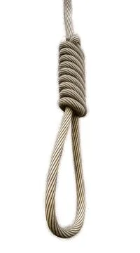 Noose isolated on white background Stock Illustration