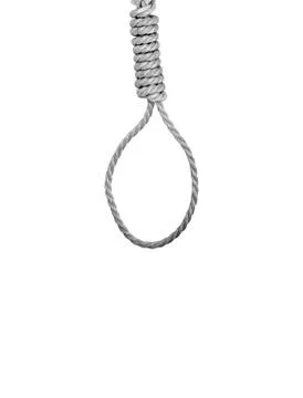 Noose isolated on white Stock Photos